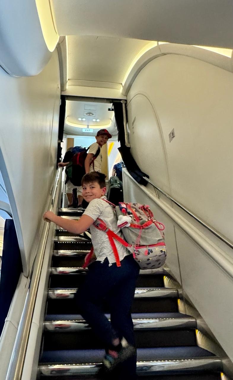 Boarding Lufthansa A380