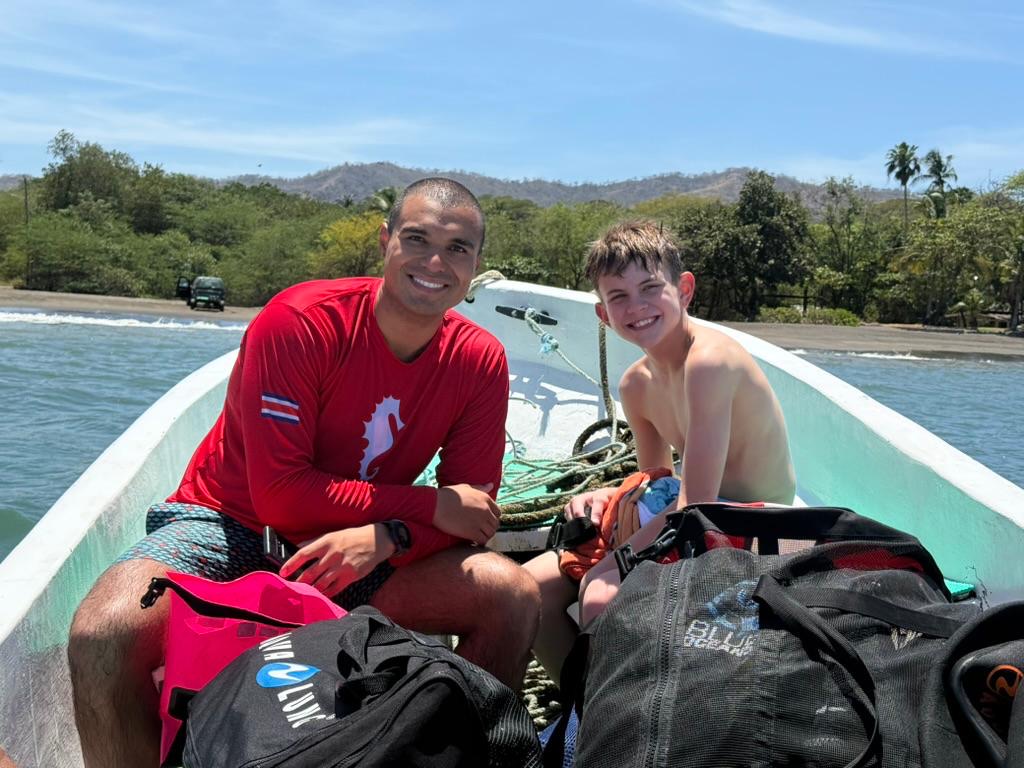 David and David after finishing the certification dives