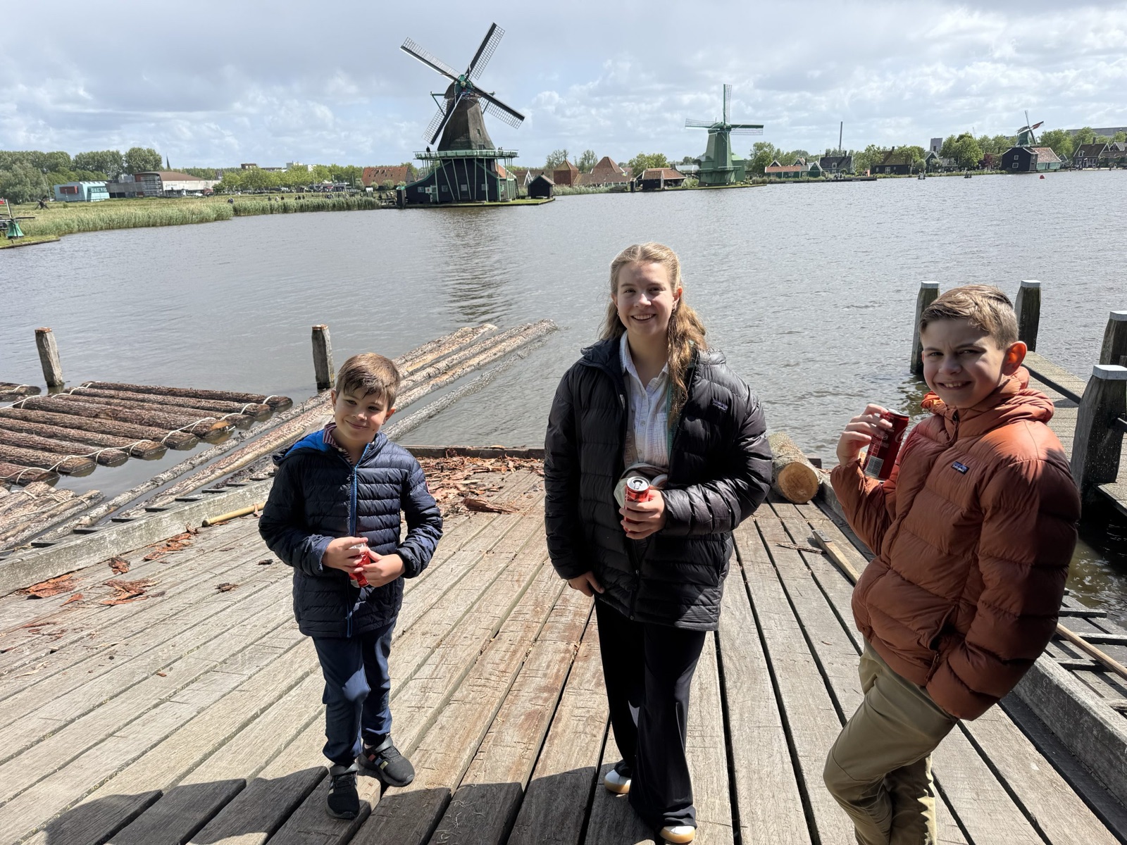 Kids on Dock at Zaanse Schans