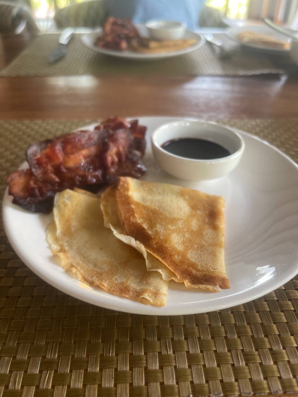 Crepes and Bacon