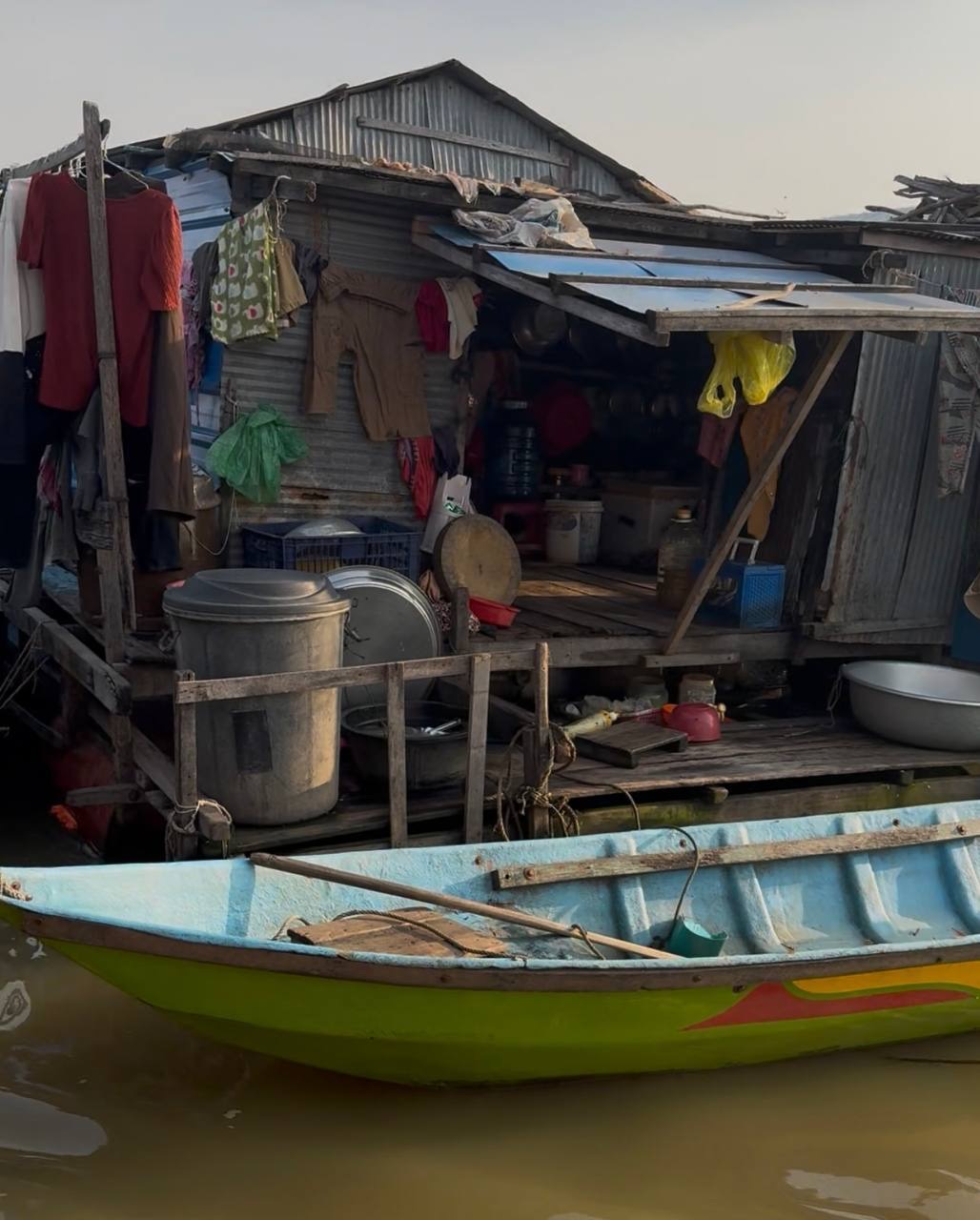 Floating Shack with Boat
