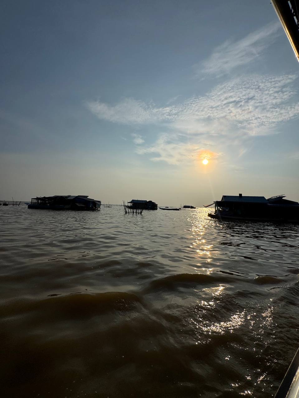 Sunset over Tonle Sap Lake